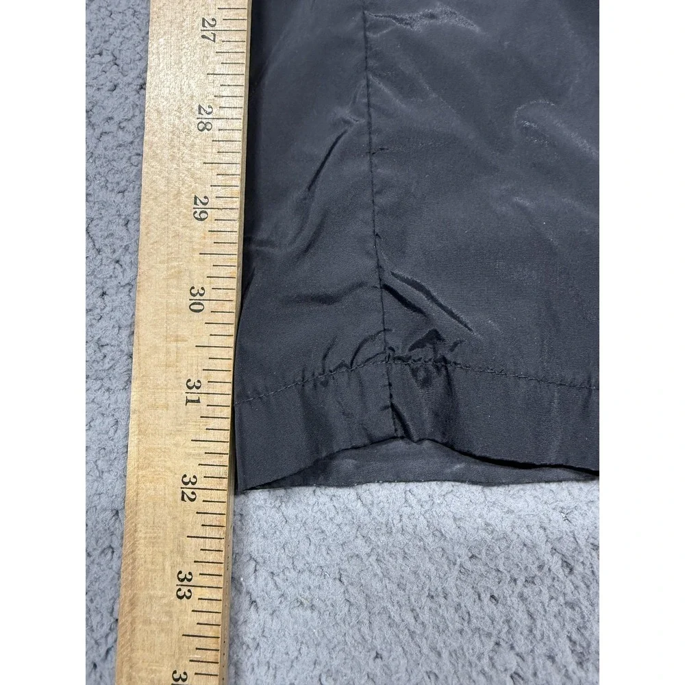 VTG‎ Nike Pants Mens 2XL Black Woven Track Snap Leg Side Stripe Warm Up Athletic
